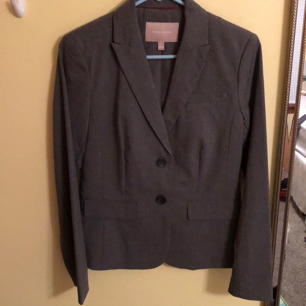 Never worn 2 button gray blazer